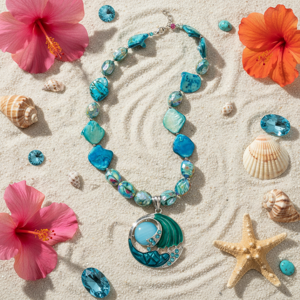 Flat lay Caribbean Tide