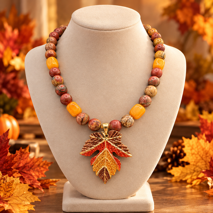 Autumn Harvest Jasper Necklace
