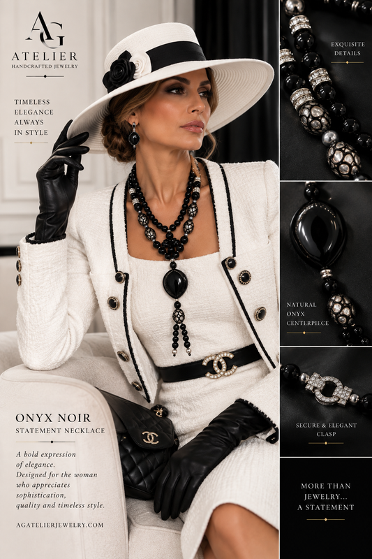 Onyx Noir Statement Necklace