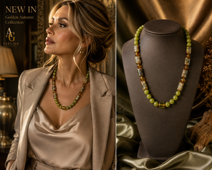 Tierra Mía Necklace - modelo - Golden Autumn Collection