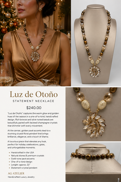 Luz de Otoño - flyer del producto con detalles