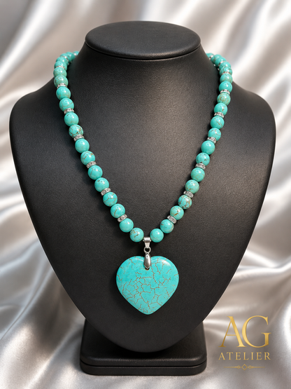 Turquoise Heart Necklace