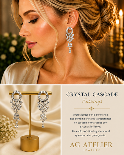 Crystal Cascade Earrings