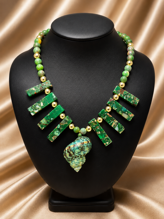 Emerald Reef Statement Necklace