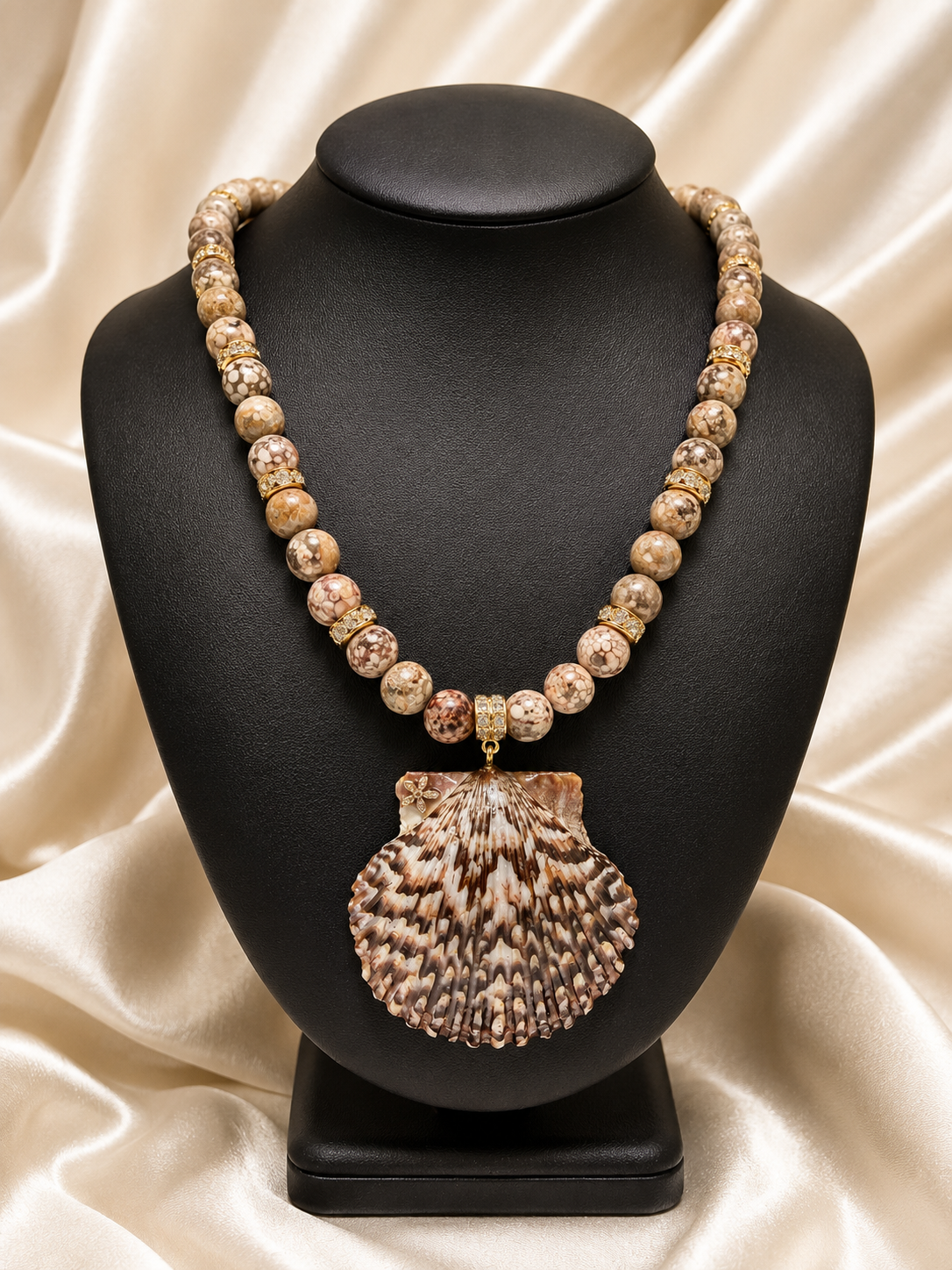 Ocean Fossil Shell Necklace