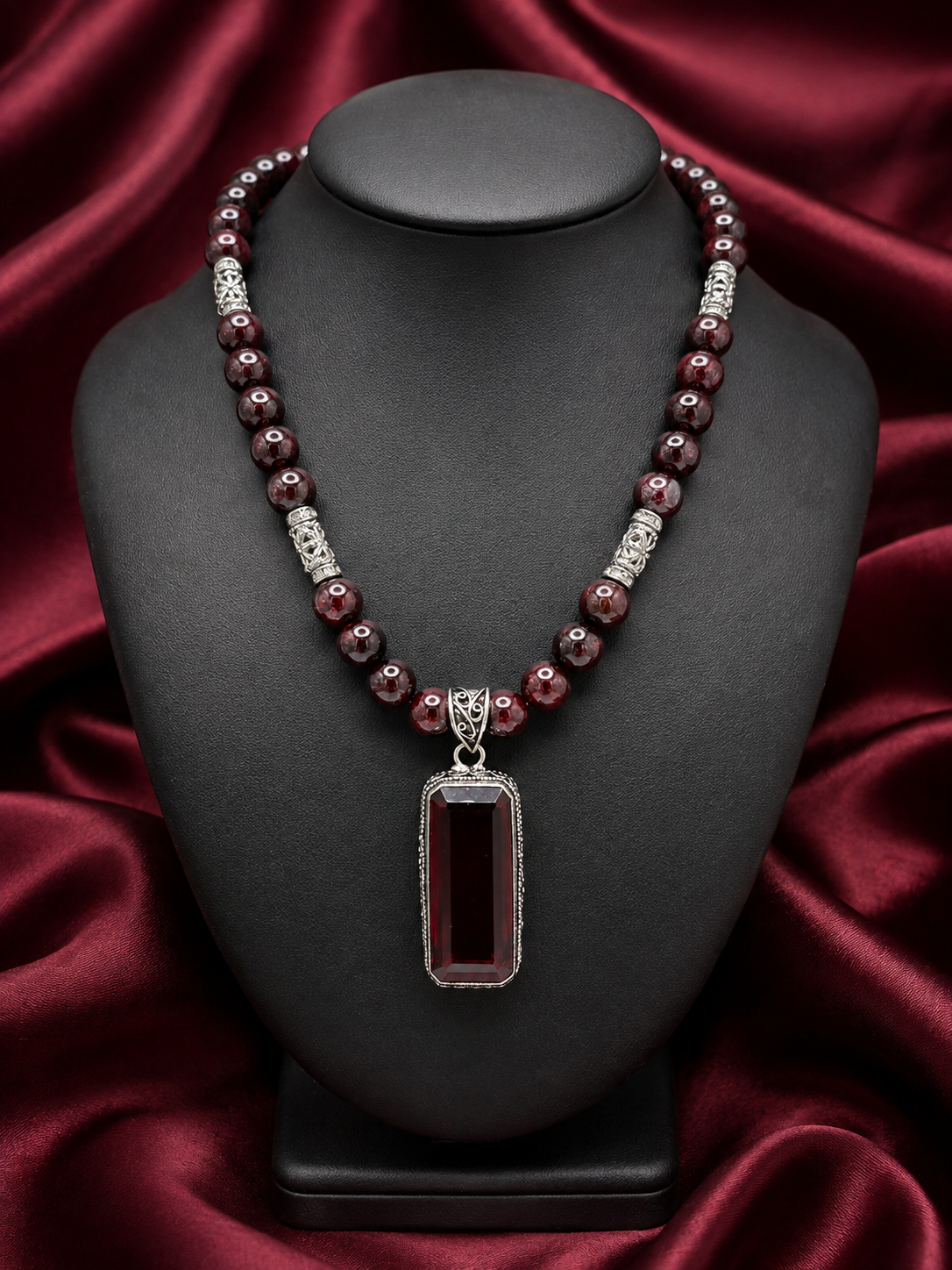 Royal Garnet Elegance Necklace