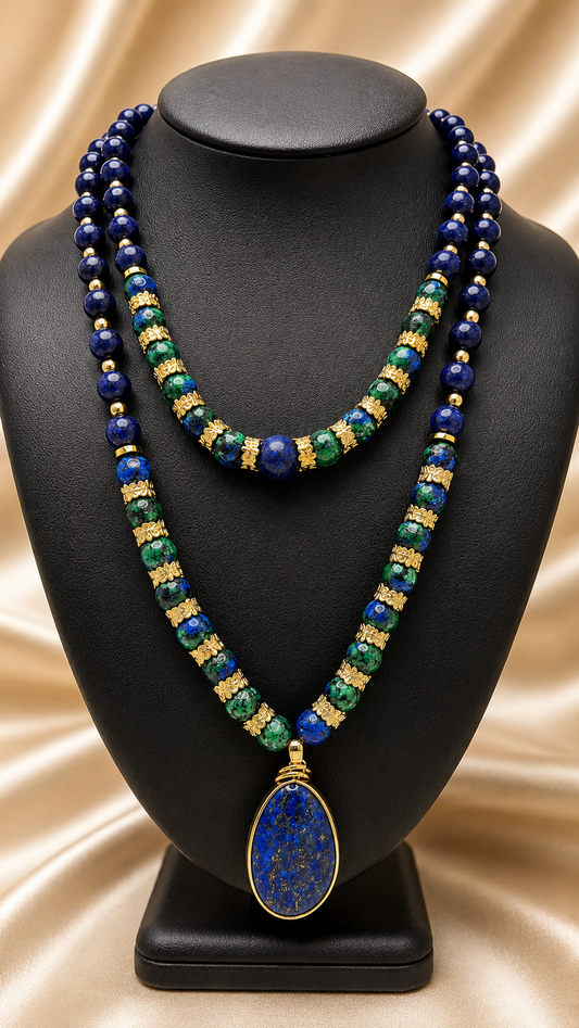 Azure Harmony Necklace Set