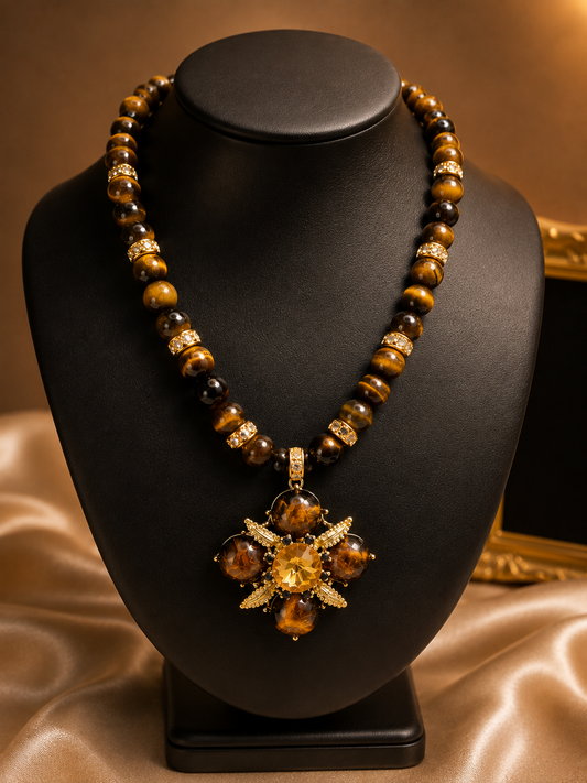 Golden Ember Tiger’s Eye Necklace