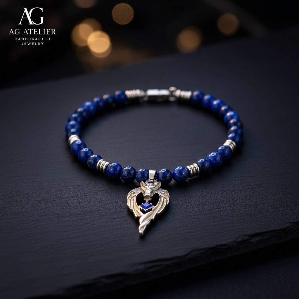 Blue Griffin Necklace – Editorial