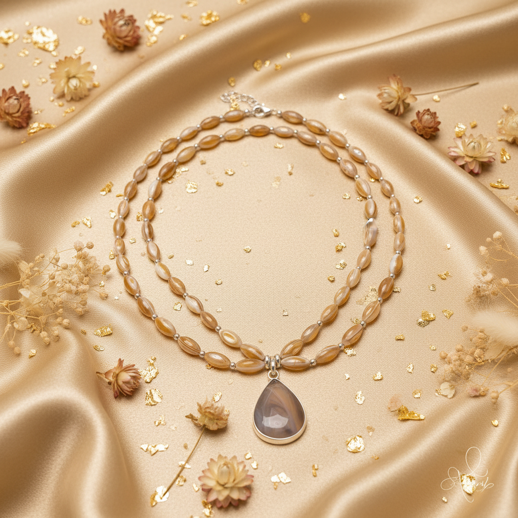 Golden Agate Flat Lay